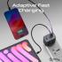 Promate GaNPort4-67PD 67W Power Delivery GaNFast Charger with Quick Charge 3.0, GaN Technology, Adaptive Fast Charging, Safety Protection, Multi-Device Wall Charger, Black